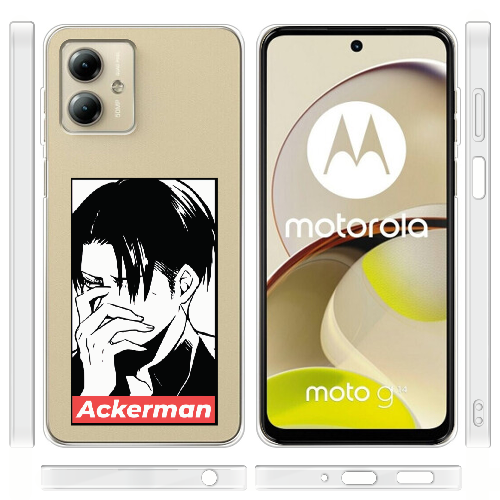 Чехол BoxFace Motorola G14 Attack On Titan - Ackerman