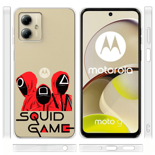 Чехол BoxFace Motorola G14 siquid game люди в красном