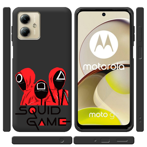Чехол BoxFace Motorola G14 siquid game люди в красном