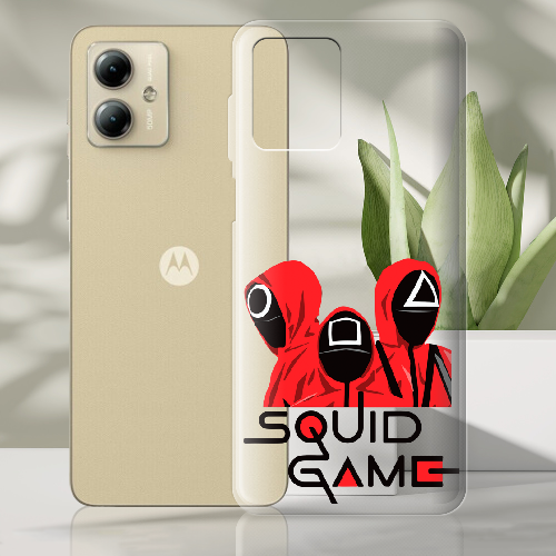 Чехол BoxFace Motorola G14 siquid game люди в красном