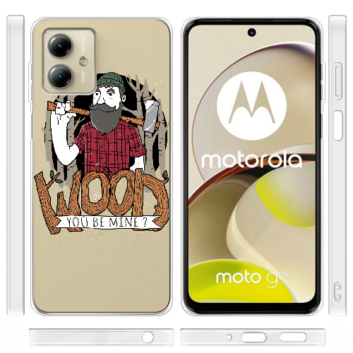 Чехол BoxFace Motorola G14 Wood you be mine