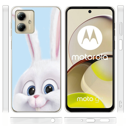 Чехол BoxFace Motorola G14 Кролик Снежок