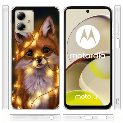 Чехол BoxFace Motorola G14 Рождественская лиса