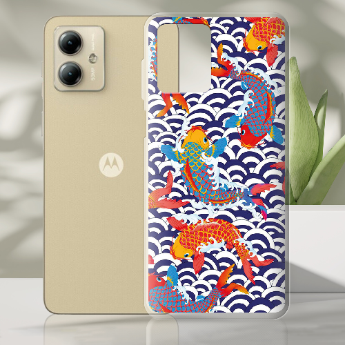 Чехол BoxFace Motorola G14 Koi Fish