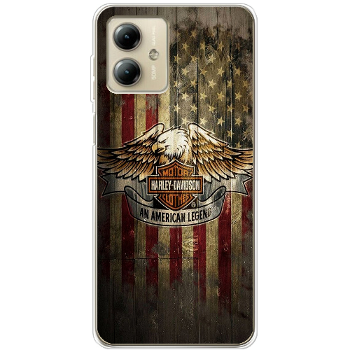 Чехол BoxFace Motorola G14 Harley Davidson An American Legend