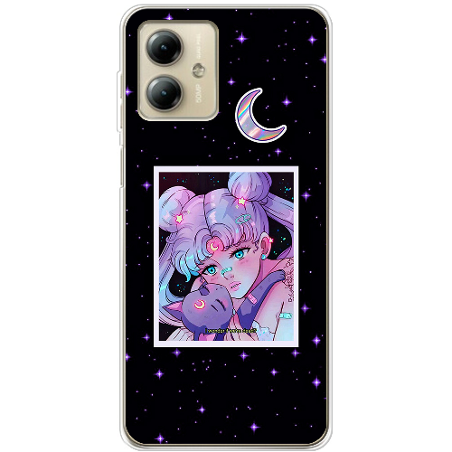 Чехол BoxFace Motorola G14 Sailor Moon night