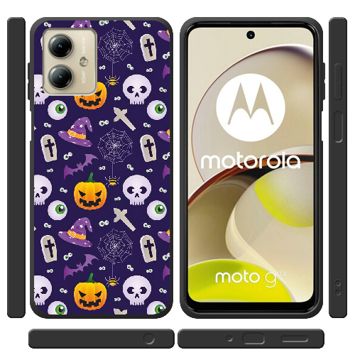 Чехол BoxFace Motorola G14 Halloween Purple Mood