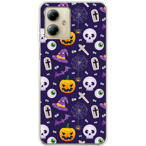 Чехол BoxFace Motorola G14 Halloween Purple Mood