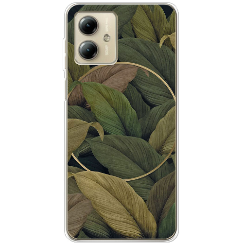 Чехол BoxFace Motorola G14 Green Leaf