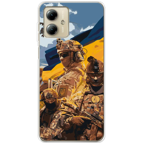 Чехол BoxFace Motorola G14 Воїни ЗСУ