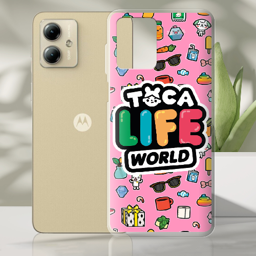 Чехол BoxFace Motorola G14 Toca Boca Life World