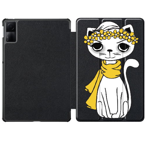 Чехол для Xiaomi Redmi Pad SE 11" Hipster Yellow Kitty