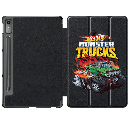 Чехол для Lenovo Tab P12 12.7" Hot Wheels Monster Trucks