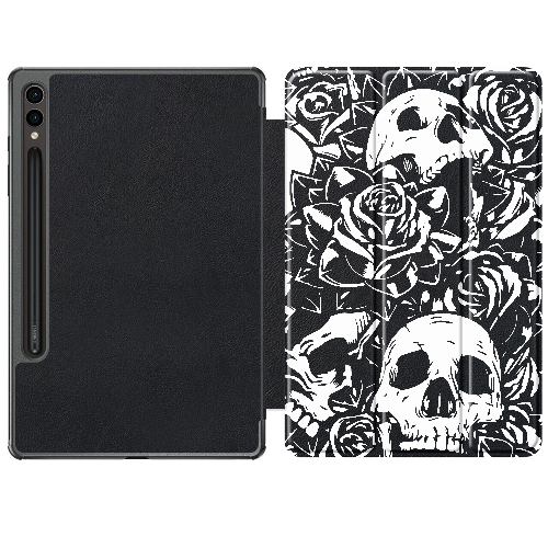 Чехол для Samsung Galaxy Tab S9 Plus 12.4" Skull and Roses