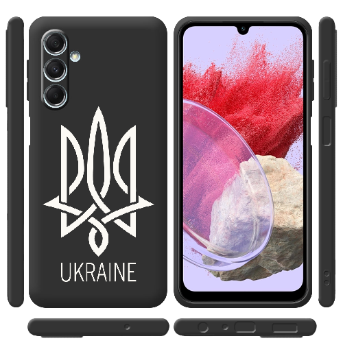 Чехол BoxFace Samsung Galaxy M34 5G (M346) Тризуб монограмма UKRAINE