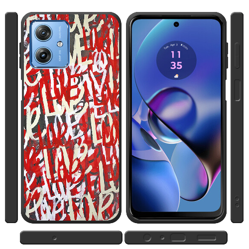 Чехол BoxFace Motorola G54 5G Love Graffiti