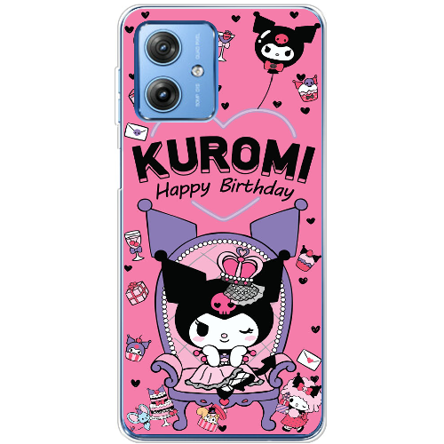 Чехол BoxFace Motorola G54 5G День народження Kuromi