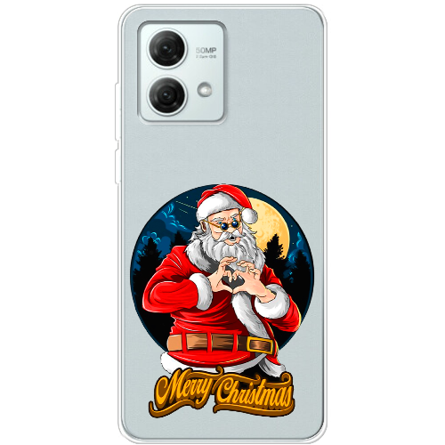 Чехол BoxFace Motorola G84 Cool Santa and heart