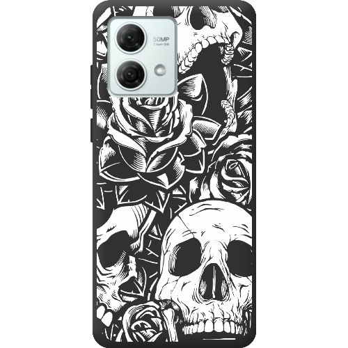 Чехол BoxFace Motorola G84 Skull and Roses