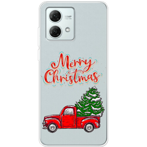 Чехол BoxFace Motorola G84 Holiday Car Merry Christmas