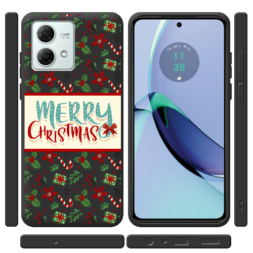 Чехол BoxFace Motorola G84 Vintage Christmas Congratulation