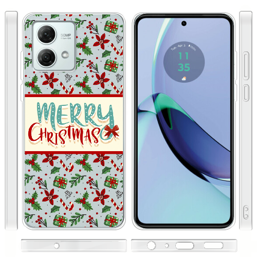 Чехол BoxFace Motorola G84 Vintage Christmas Congratulation