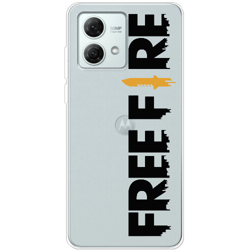 Чехол BoxFace Motorola G84 Черный Free Fire