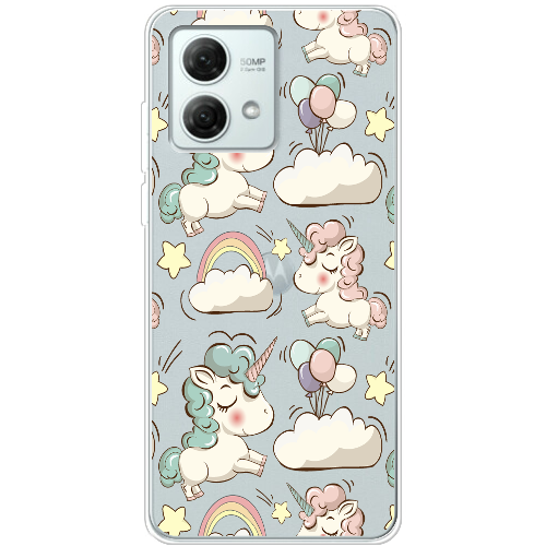 Чехол BoxFace Motorola G84 Unicorns