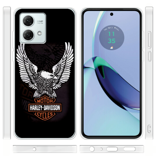 Чехол BoxFace Motorola G84 Harley Davidson and eagle