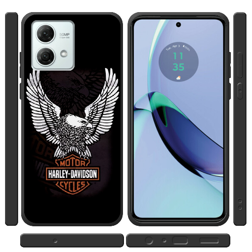 Чехол BoxFace Motorola G84 Harley Davidson and eagle