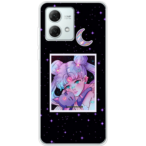 Чехол BoxFace Motorola G84 Sailor Moon night