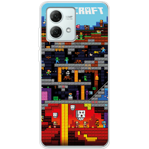 Чехол BoxFace Motorola G84 Minecraft Lode Runner