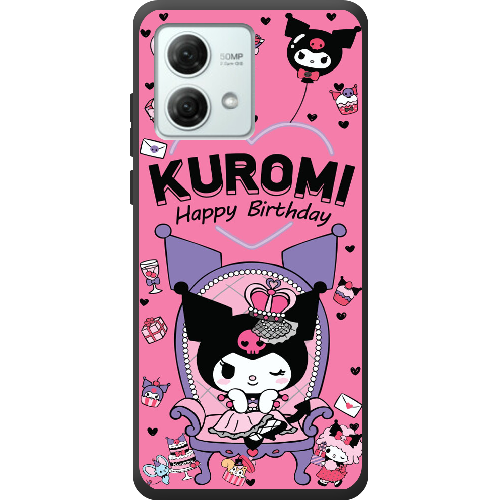 Чехол BoxFace Motorola G84 День народження Kuromi