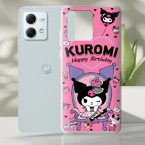 Чехол BoxFace Motorola G84 День народження Kuromi