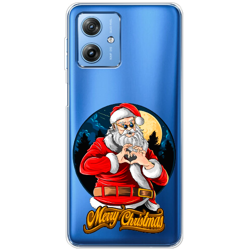 Чехол BoxFace Motorola G54 Power Cool Santa and heart