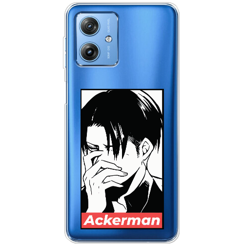 Чехол BoxFace Motorola G54 Power Attack On Titan - Ackerman