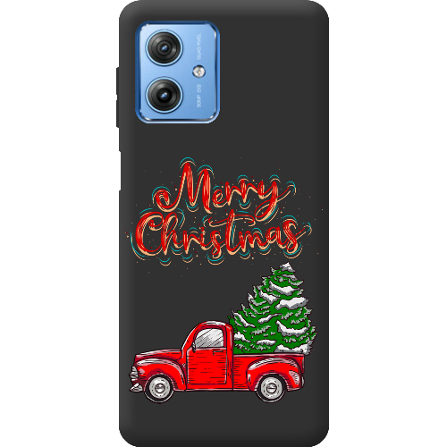 Чехол BoxFace Motorola G54 Power Holiday Car Merry Christmas