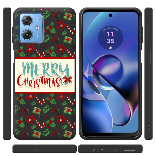 Чехол BoxFace Motorola G54 Power Vintage Christmas Congratulation