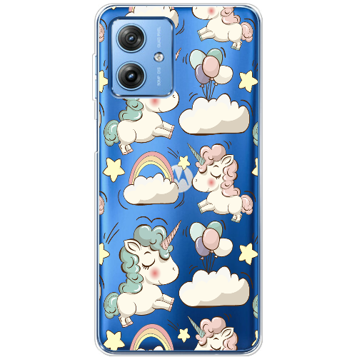 Чехол BoxFace Motorola G54 Power Unicorns