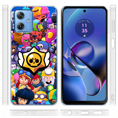 Чехол BoxFace Motorola G54 Power Brawl Stars