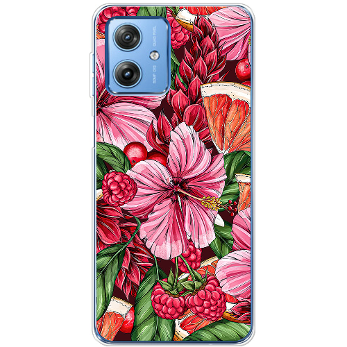 Чехол BoxFace Motorola G54 Power Tropical Flowers