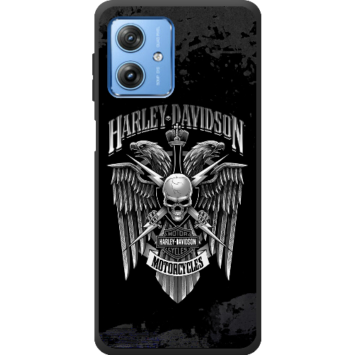 Чехол BoxFace Motorola G54 Power Harley Davidson skull and eagles