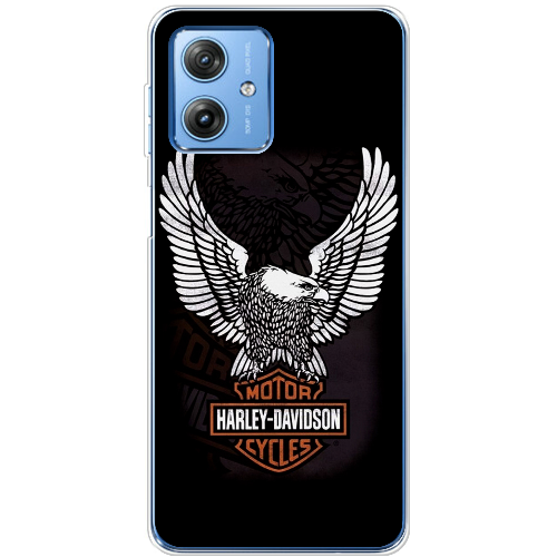 Чехол BoxFace Motorola G54 Power Harley Davidson and eagle