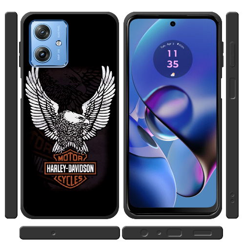 Чехол BoxFace Motorola G54 Power Harley Davidson and eagle