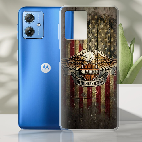 Чехол BoxFace Motorola G54 Power Harley Davidson An American Legend