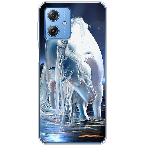 Чехол BoxFace Motorola G54 Power White Horse