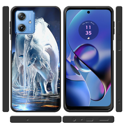 Чехол BoxFace Motorola G54 Power White Horse