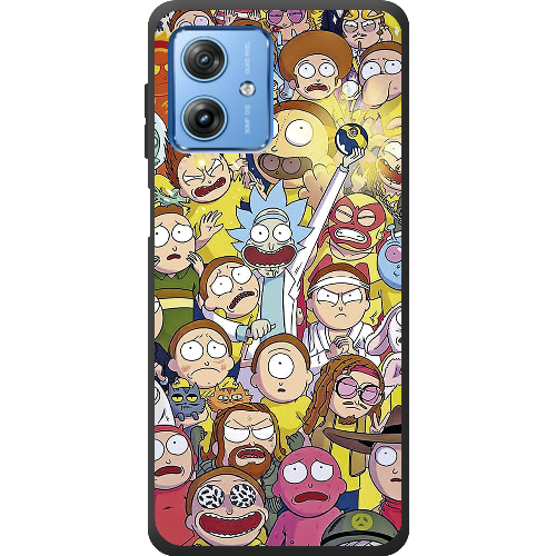 Чехол BoxFace Motorola G54 Power Rick and Morty все герои