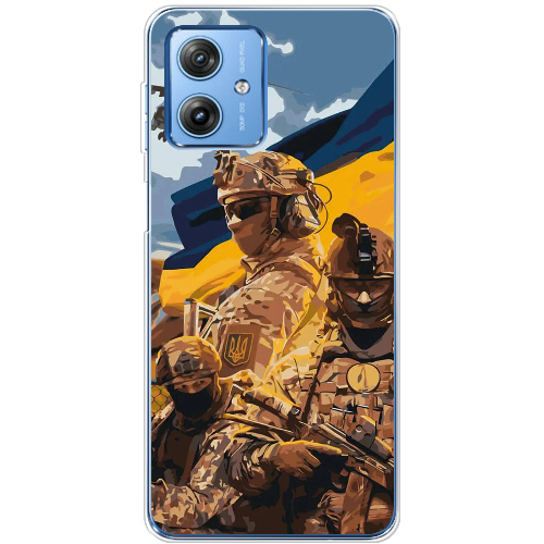 Чехол BoxFace Motorola G54 Power Воїни ЗСУ