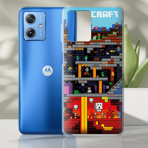 Чехол BoxFace Motorola G54 Power Minecraft Lode Runner